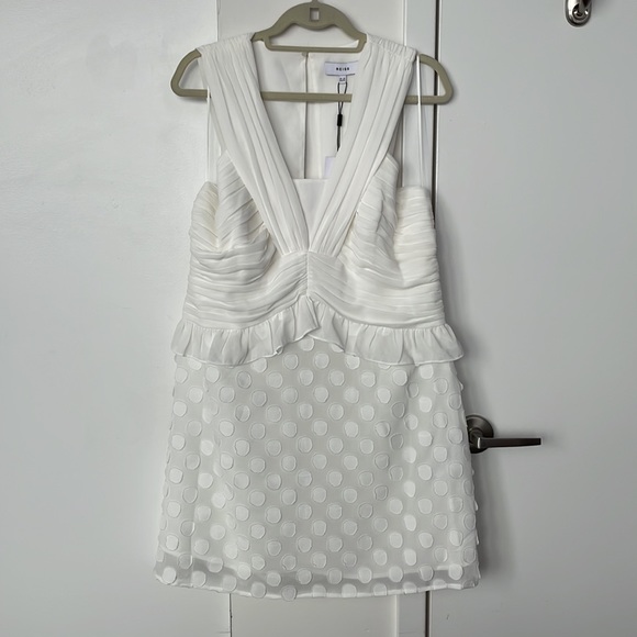 Reiss Multi-Textured White Dress - Picture 4 of 11